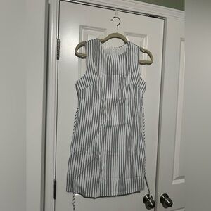 Striped Gray and white dress in medium